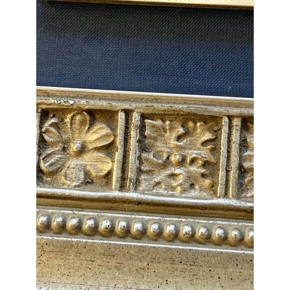 VTG Dutch Delft Blue and White Tile Holland Framed Wall Hanging - Picture 4 of 5